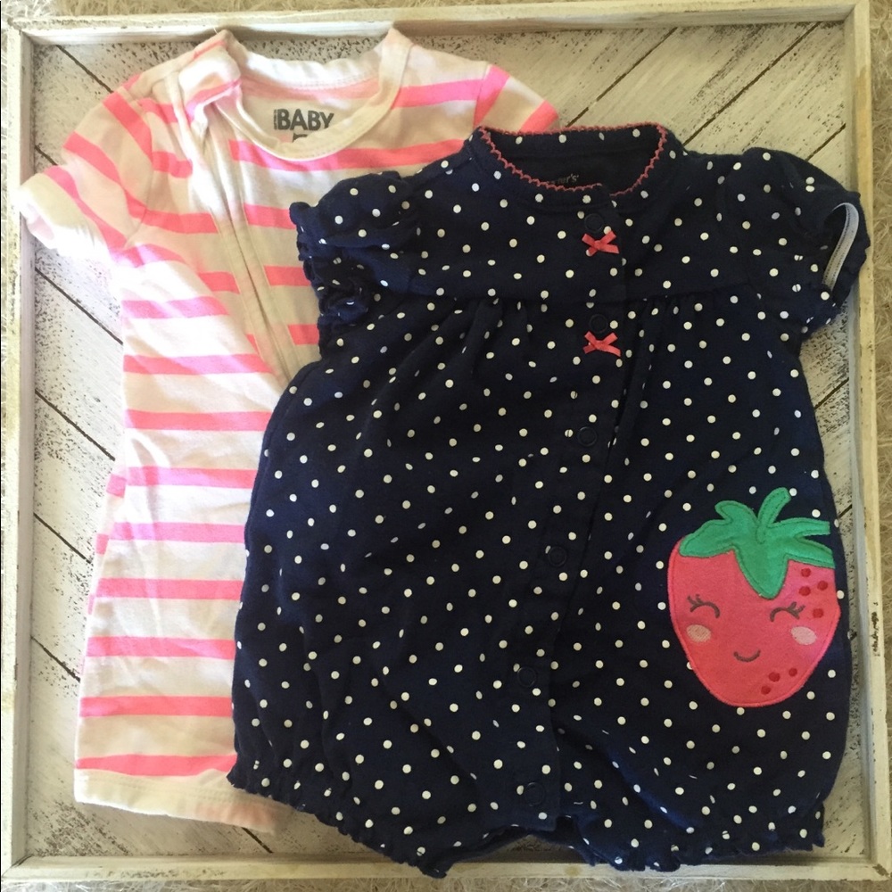 Baby girl romper duo